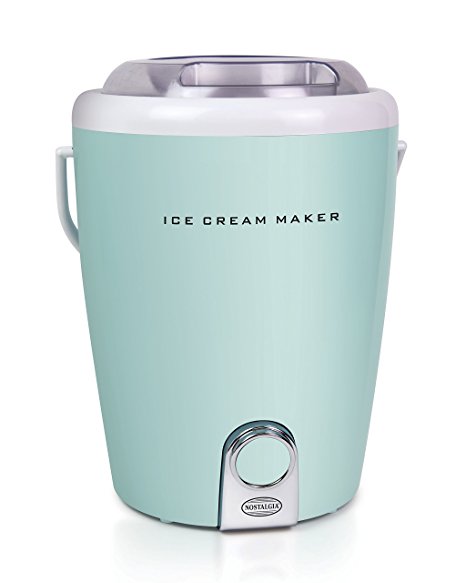 Nostalgia DIC4AQ Deluxe Ice Cream Maker, Aqua