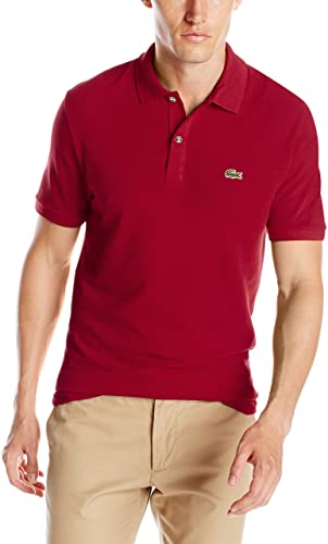 Lacoste Mens Classic Pique Slim Fit Short Sleeve Polo Shirt