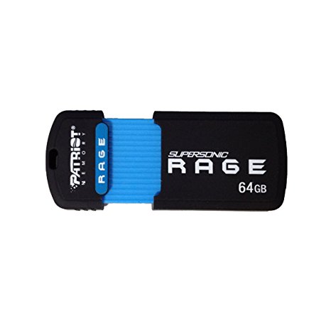 Patriot 64GB Supersonic Rage Series USB 3.0 Flash Drive With Up To 180MB/sec- PEF64GSRUSB