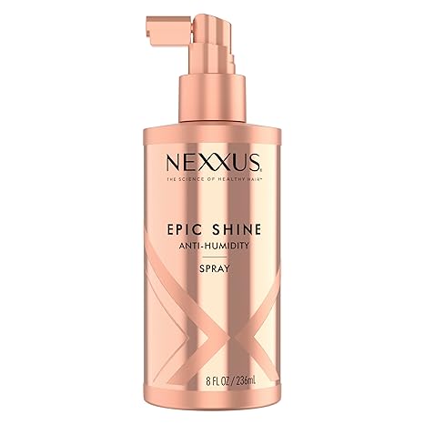 Nexxus Anti-Humidity Spray Epic Shine for Long Lasting, Weightless Shine, with StyleProtect Technology 8 oz