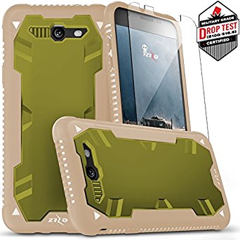 Samsung Galaxy J7 Prime Case, Zizo Proton 2.0 Cover [Military Grade Drop Tested] w/0.3m 9H [Galaxy J7 Prime Tempered Glass Screen Protector] J7 V/Perx