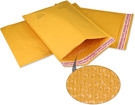 Yens #2 Kraft Bubble Mailer Padded Envelopes, 200 Count