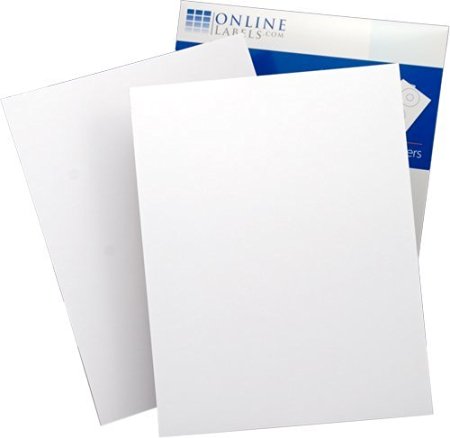 Printable Sticker Paper 100 Sheets, White Matte Inkjet/Laser - 8.5" X 11"