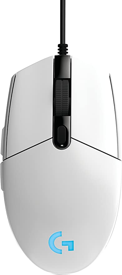 Logitech G203 Prodigy Wired Gaming Mouse, White (910-005081)