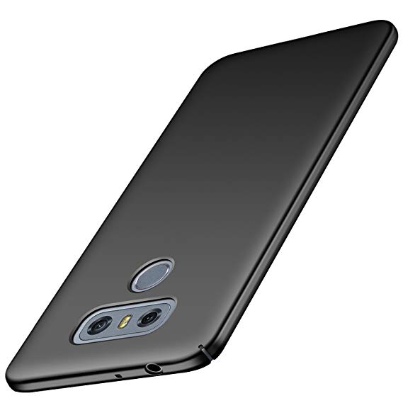 Tianyd LG G6 Case, [Ultra-Thin] Materials Ultra-Thin Protective Cover for LG G6 (Smooth Black)