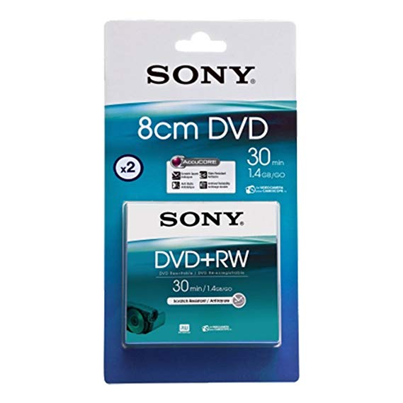 8cm DVD Rw 30-Blister 2pk