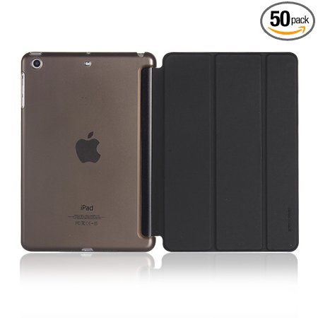 iPad Mini 4 Case , JOKHANG iPad Mini 4 Ultra Slim Lightweight Smart Case Cover with Translucent Frosted Back Protector and Built-in Magnet for Auto Sleep / Wake - Black