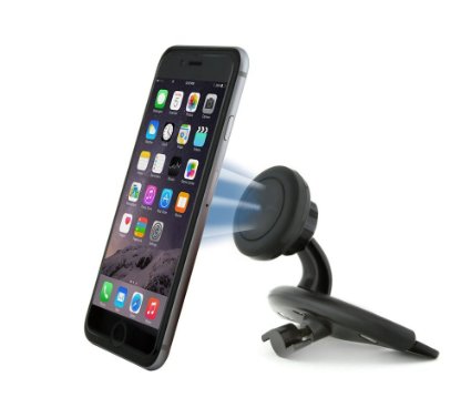 Car Mount, Ajtech Cd Slot Magnetic Universal Car Mount Holder for the Samsung Galaxy S6/s6 Edge/s5, Lg G4, Apple Iphone 6/5s/5c/5/4s/4, HTC One M7/m8/m9, Nokia Lumia 920