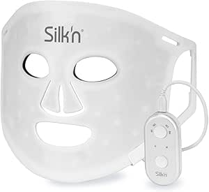 Silk'n Masque Visage LED - LED Face Mask 100 - Masques pour le visage avec Lumière Rouge Anti-Âge - Sans fil, 100 LED