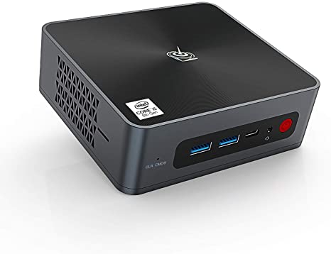 Beelink SEi8 Mini PC 8th Generation Intel i5-8259U Processor,（up to 3.8GHz） Windows 10 Pro Mini Computer with 8G DDR4 RAM/256GB M.2 NVME SSD,Supports 6MB Smart Cache,4K@60Hz Dual HDMI,WIFI6,BT5.0.