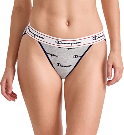 Champion Panties, Heritage Bikini Underwear for Women, Moisture-Wicking, Cotton Stretch