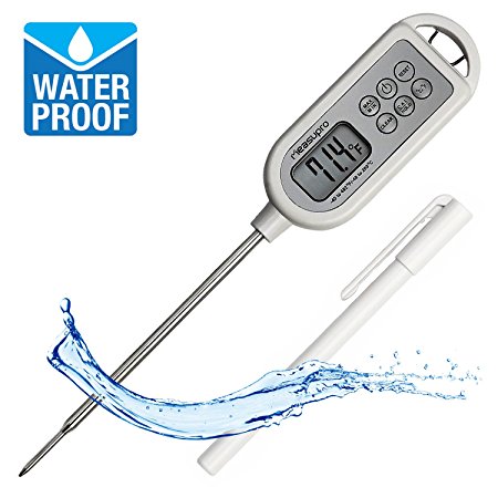 MeasuPro Professional Instant Read Food Thermometer, Stainless Steel
