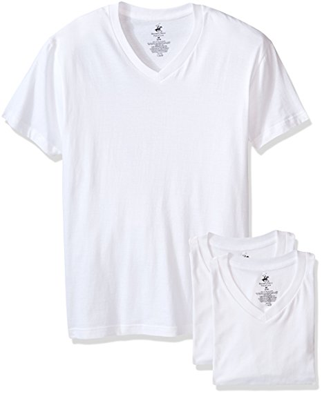 Beverly Hills Polo Club Men's 3 Pack V Neck Tee