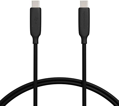 AmazonBasics USB-C 3.1 Gen2 to USB-C Cable - 3-Foot, Black