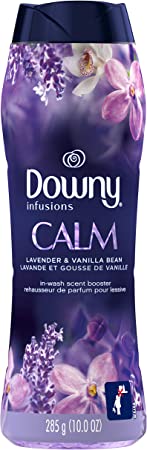 Downy Infusions in-Wash Laundry Scent Booster Beads, Calm, Lavender & Vanilla Bean, 285 g - Packaging May Vary