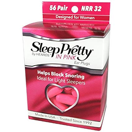 HEAROS Sleep Pretty in Pink Women's Ear Plugs, 56 Pair