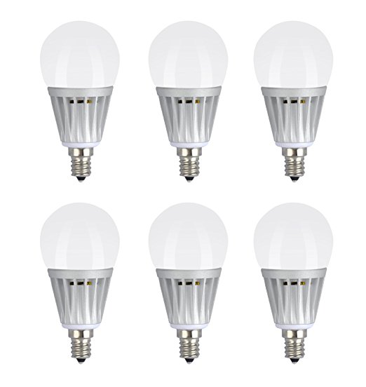 (6 Pack, Warm White) Sunthin 5W LED Candle Bulb, LED Candelabra Light Bulb, E12 base, Round Shape, 40 Watt Replacement, Candle LED, Candelabra LED