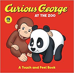 Curious George at the Zoo A Touch and Feel TV Board Book (A Touch and Feel Book)