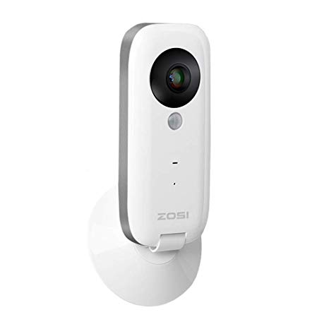 ZOSI i2 HD 720P H.264 1.0 Megapixels CMOS 100 Degree Wide Angle WiFi IP Camera 30ft Night Vision Security Camera with Two Way Audio,Remote View,PIR Motion Detection