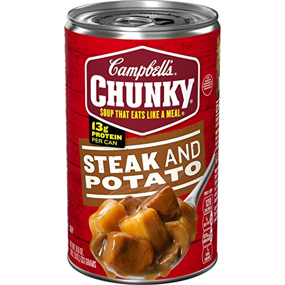 Campbell's Chunky Soup, Steak & Potato, 18.8 oz