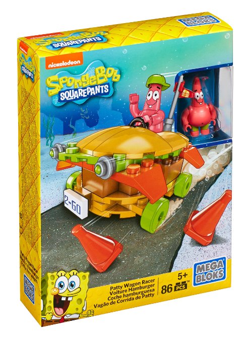 Mega Bloks SpongeBob SquarePants Patty Wagon Racer Playset