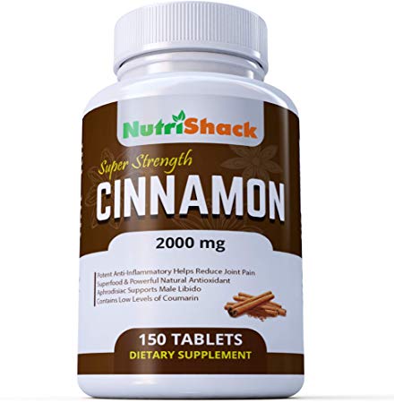 Ceylon Cinnamon Extract 2000mg 150 Tablets - High Potency - Powerful Natural Antioxidant - Potent Anti-Inflammatory