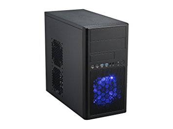 Rosewill Micro-ATX Mini Tower Computer Case with Dual USB 3.0, Dual Fans and 12.5-Inch Card LINE-M Black