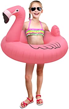 GoFloats Flamingo Pool Float Party Tube, Inflatable Rafts for Kids & Adults