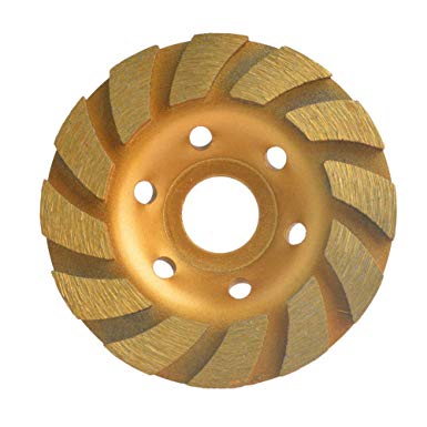 Gunpla 4-Inch Turbo Diamond Cup Wheel, Grinding Cup Wheel Disc 12 Segs Masonry Stone Cutting Tool for Concrete Angle Grinder (105 x 22mm)