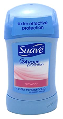 24 Hour Protection Powder Invisible Solid Anti-perspirant Deodorant Stick By Suave, 1.4 Ounce