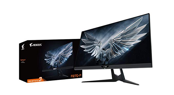 AORUS FI27Q-P 27" 165Hz 1440P G-Sync Compatible and FreeSync Gaming Monitor, Exclusive Built-in ANC, 2560x1440 Display, 1 MS Response time, HDR, 95% DCI-P3
