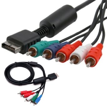 HDE PS2 and PS3 High Resolution HDTV Component RCA AV Audio Video Cable