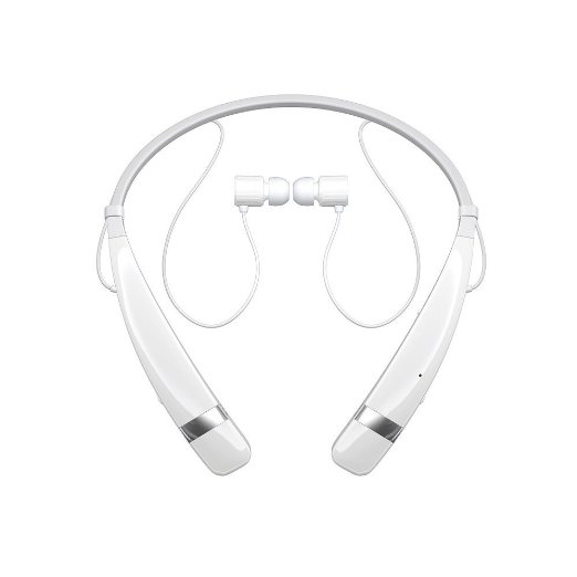 LG Tone Pro HBS-760 Wireless Bluetooth Headphones White (Certified Refurbished)