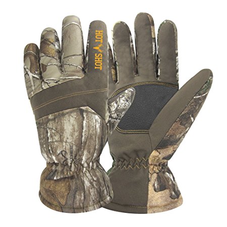 Hot Shot Mens Defender Winter Thermal Gloves, Camo