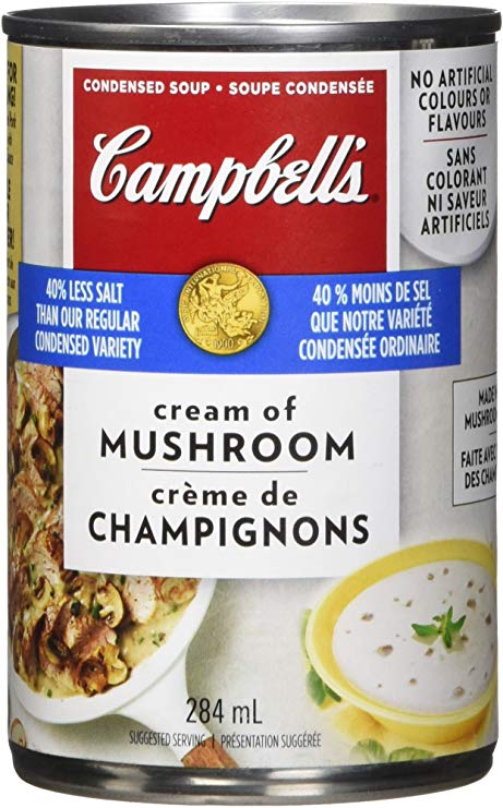 40% Less Sodium Cream of Mushroom Soup, 284ml