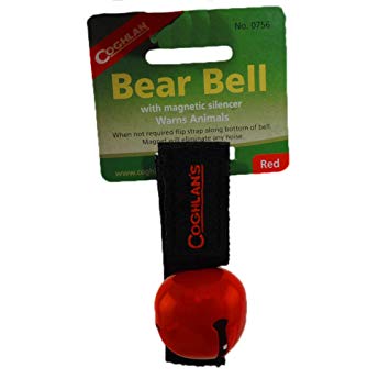 Coghlan's RED Bear Bell Metal w/ Magnetic Silencer