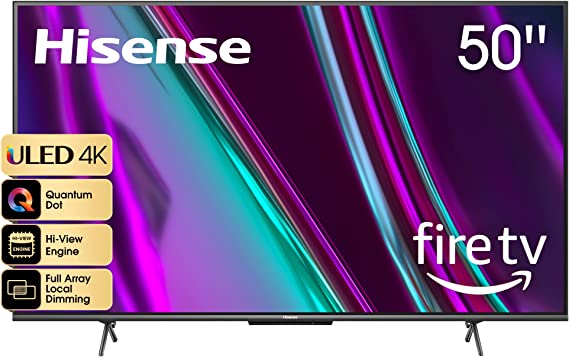 Hisense 50-inch ULED U6 Series Quantum Dot QLED 4K UHD Smart Fire TV (50U68HF, 2022 Model)