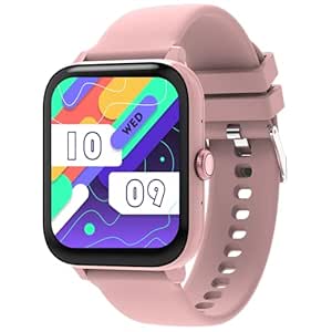 Maxima Mirage Smart Watch 1.83" HD Display, 600 Nits Brightness, Bluetooth Calling, Advanced Chipset, BT 5.2 Seamless Connection, AI Health Monitoring, 100  Sports Modes (Pink)