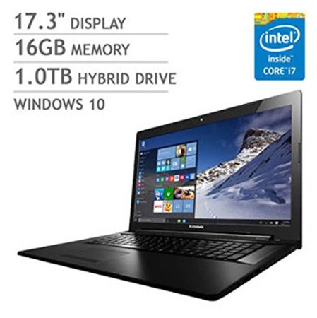 2016 Newest Model Lenovo 17.3" High Performance Flagship Laptop PC - Intel Dual-Core i7-5500U Processor up to 3.0GHz, 16GB RAM, 1TB HDD, DVDRW, Wireless AC, Bluetooth, HDMI, Webcam, Windows 10