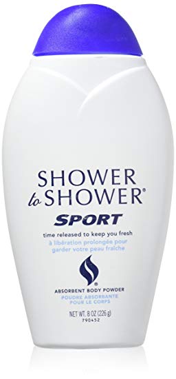SHOWER TO SHOWER Body Powder Sport 8 oz (Pack of 3)