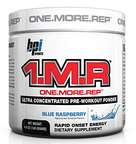 BPI Sports 1.M.R Ultra Concentrated Pre-Workout Powder, Blue Raspberry, 4.9-Ounce