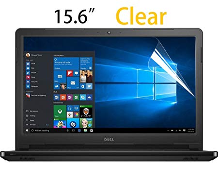 2PCS 15.6 Inch HD Clear Laptop Anti-scratch Screen Protector for 15.6" Acer Aspire E 15 E5-575, 2018 Acer Chromebook 15, 15.6" Dell Inspiron 15, HP Pavilion 15 and More 15.6" Laptop Dispaly 16:9