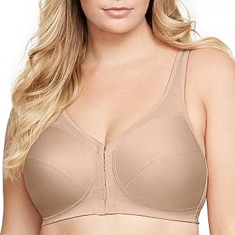 Glamorise Women's MagicLift Front Close Posture Back Support Bra #1265