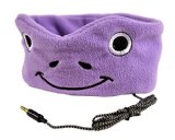 Kids Headphones - Super Comfortable and Soft Fleece Headbands Perfect for Toddlers Travel and Home - from CozyPhones - Purple Froggy