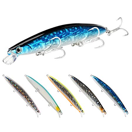 SeaKnight Minnow Fishing Lures Set Topwater Floating Sea Fishing Lures Bass,Pike