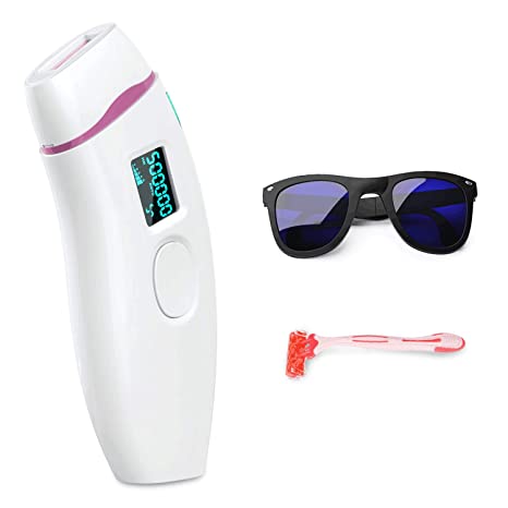 IPL Hair Removal for Women Permanent 500,000 Flashes Painless Hair Remover System for Facial Leg Body Men Home Use Device with Protective Goggles