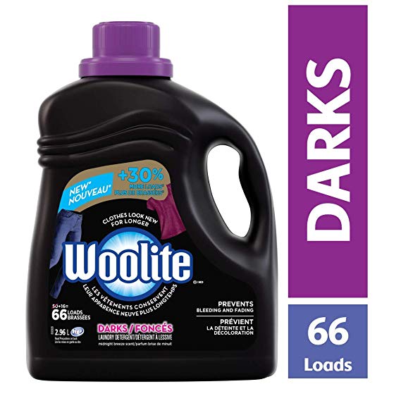 Woolite Darks, Laundry Detergent, Mega Value Pack, 2.96 L, With Colour Renew - Clothes Look New Longer 1 Count, 66 Loads