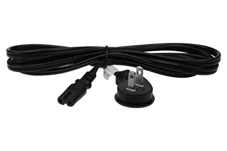 SF Cable 3ft Ultra Low Profile Angle Non-Polarized Power Cord NEMA 1-15P to IEC320 C7 18/2 AWG