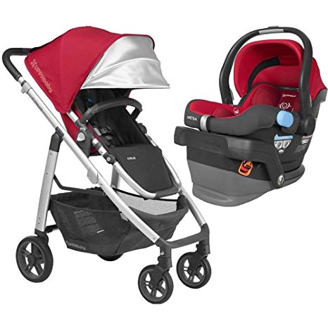 2018 UPPABaby CRUZ Stroller -Denny (Red/Silver/Black Leather)   MESA- Denny (Red)