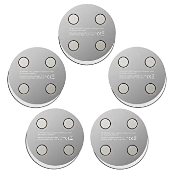 X-Sense Magnetic Adhesive Pads for Smoke Alarms, Fast and Easy Installation, No Drilling or Screws, Ø 2.8 in (70 mm) , 5-Pack